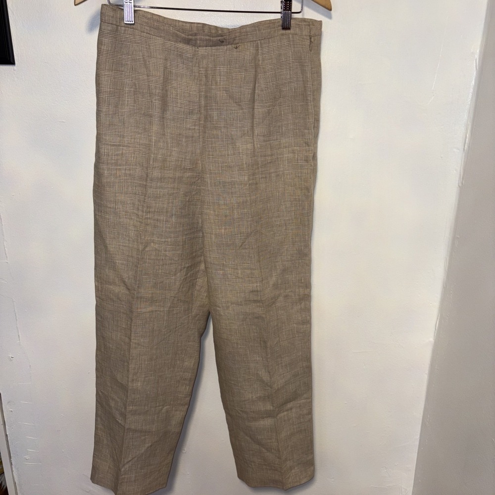 Rafaella Size 12 Linen Color Dress Pants